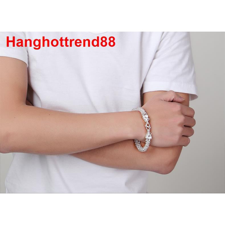 ✖♗✘Gửi giấy chứng nhận 990 bảng Anh vòng tay bạc nam Thái Lan vòi đôi thời trang độc quyền cá tính Hàn Quốc miễn