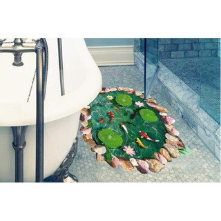 Decal trang trí Hồ Cá KOI 3D
