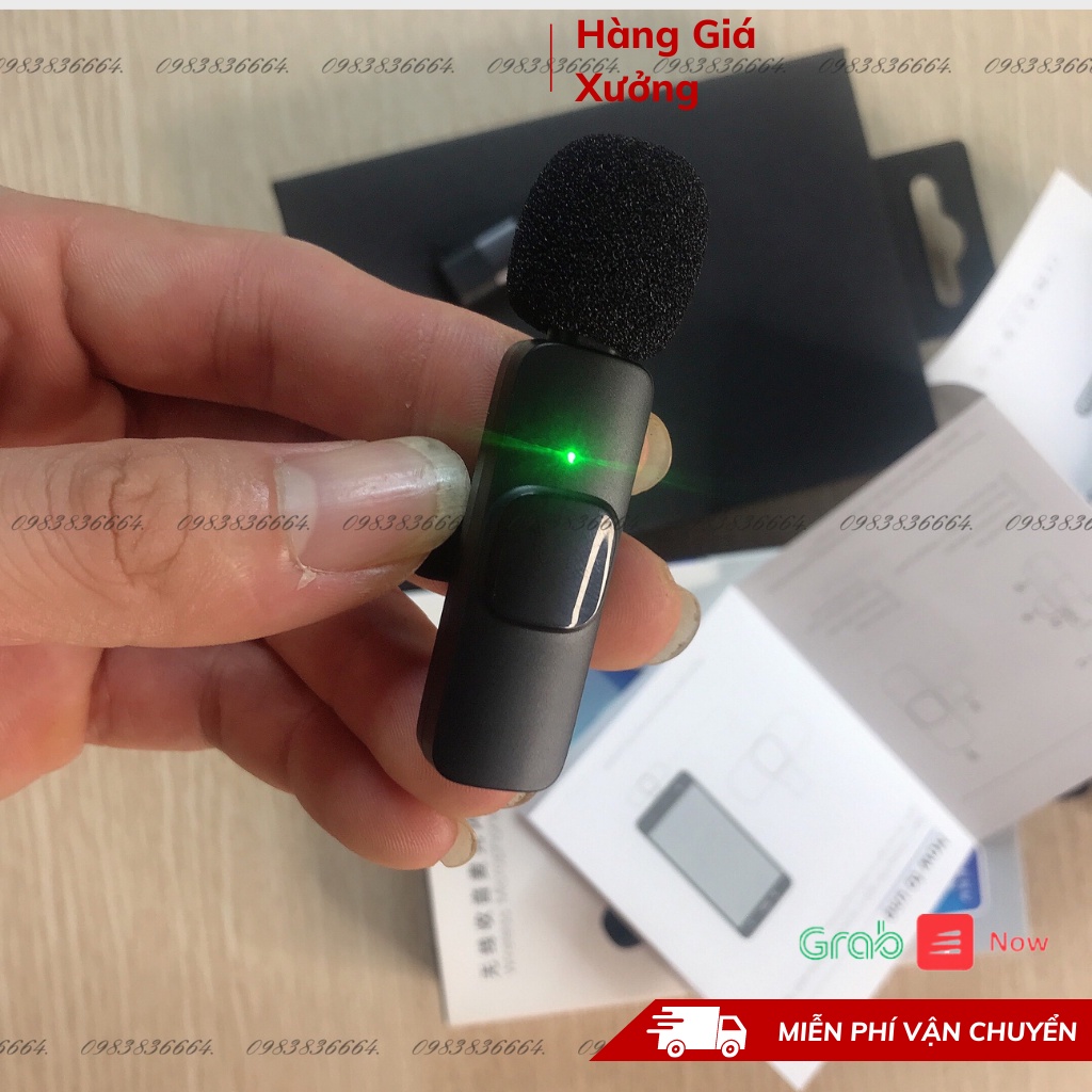 Mic thu âm cài áo hàng cao cấp, lọc tạp âm, âm thanh trong hỗ trợ quay video tiktok, livestream bán hàng,  BH12T