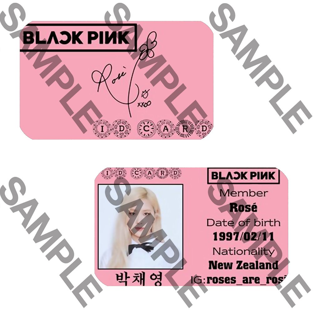 Card bo góc BLACKPINK CÁC THÀNH VIÊN MẪU MỚI trang trí quà tặng idol kpop
