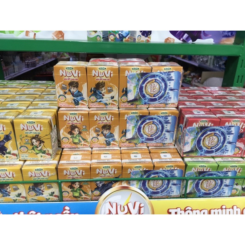 [Mã 267FMCGSALE giảm 8% đơn 500K] Thùng sữa chua uống Nuvi 110ml