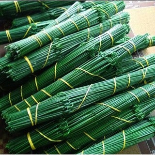 Kẽm nhựa làm thân cây hoa màu xanh lá dài 30 cm