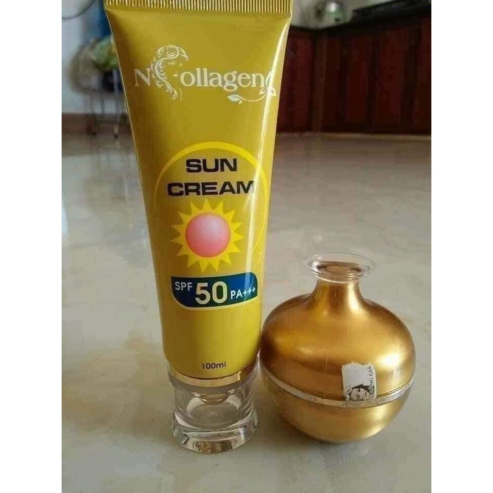 Combo Kem Nhân Sâm Và Kem Chống Nắng Chính Hãng NCollagen