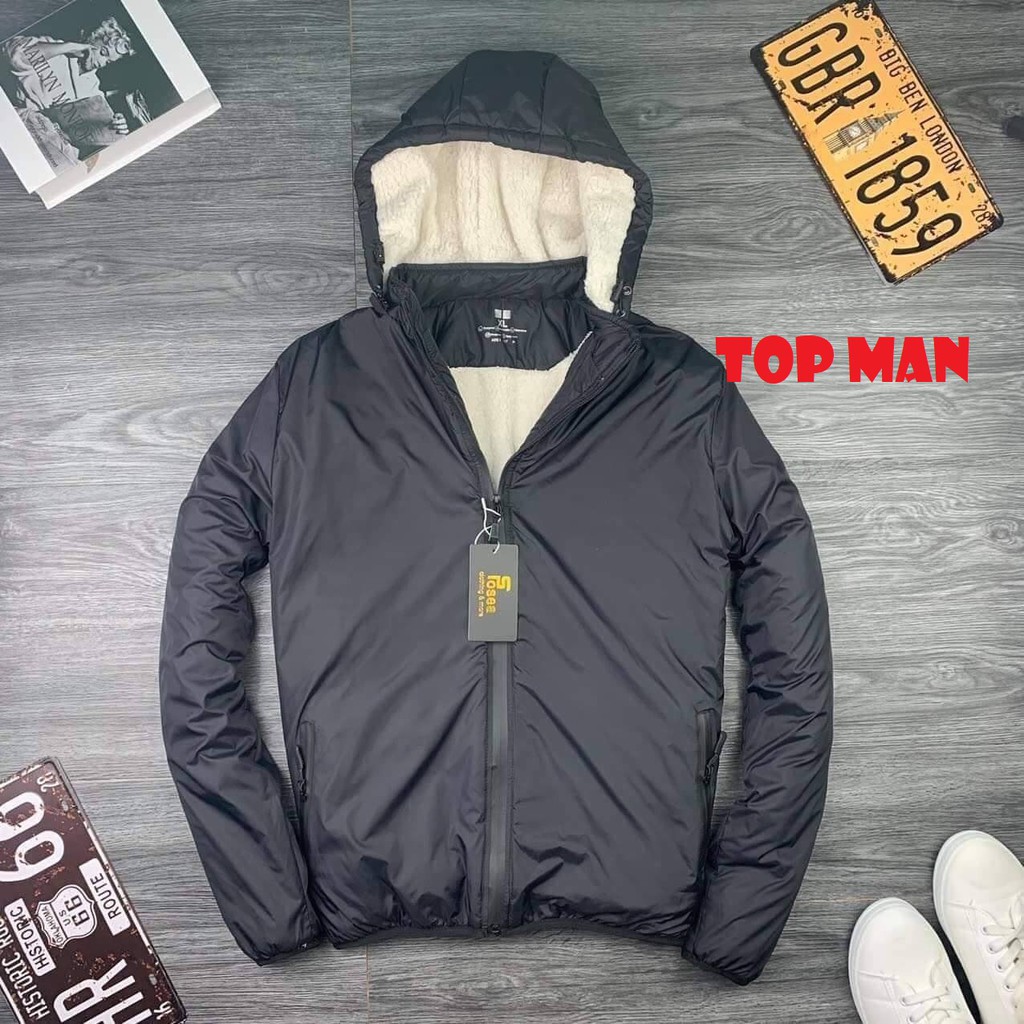 Áo Khác Gió Nam Lông Cừu Cao Cấp, Chống Gió Chống Nước, Áo Lông Dày Dặn Siêu Ấm, Giá Xưởng mã L1