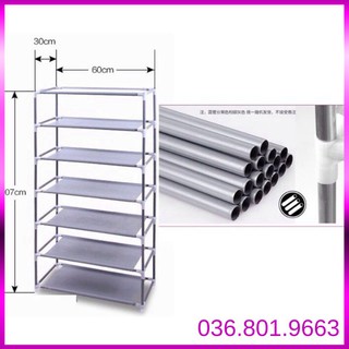 Tủ giày vải 7 tầng 6 ngăn
