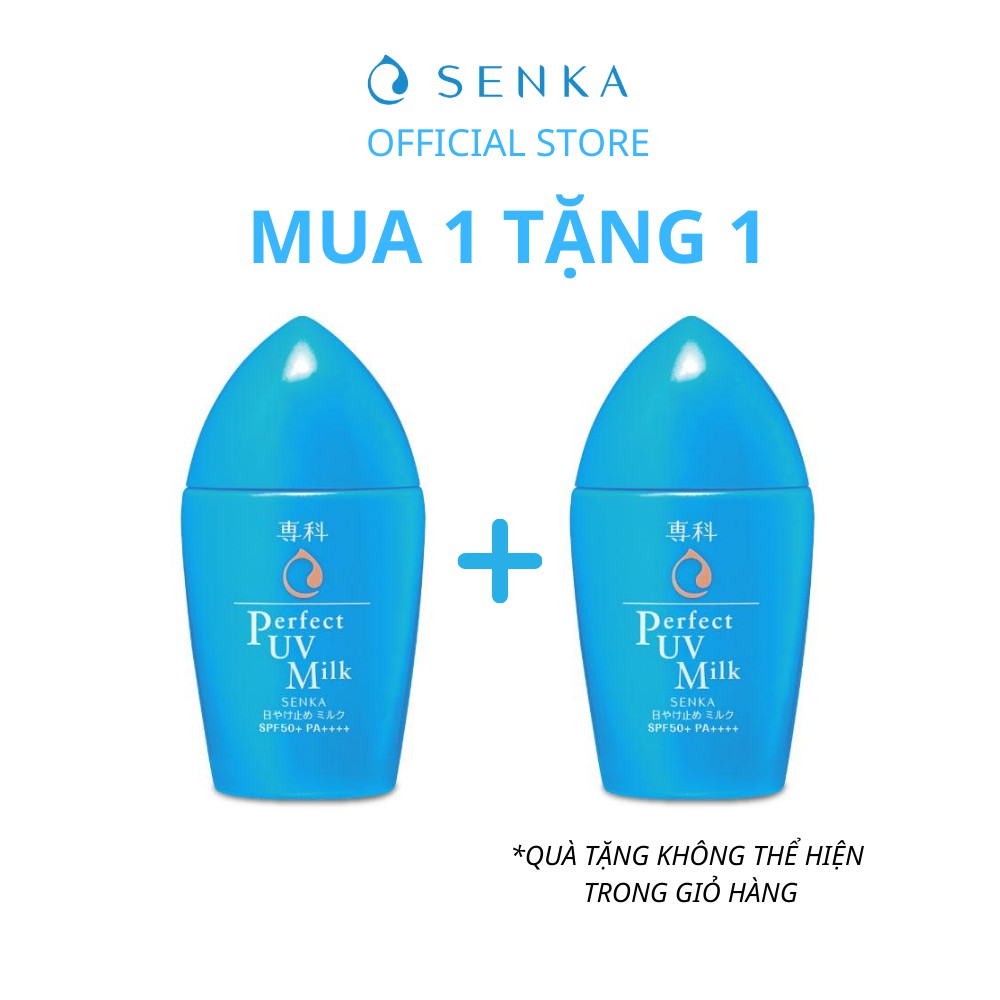 [MUA 1 TẶNG 1] Kem chống nắng dạng sữa Senka Perfect UV Milk 40ml/chai