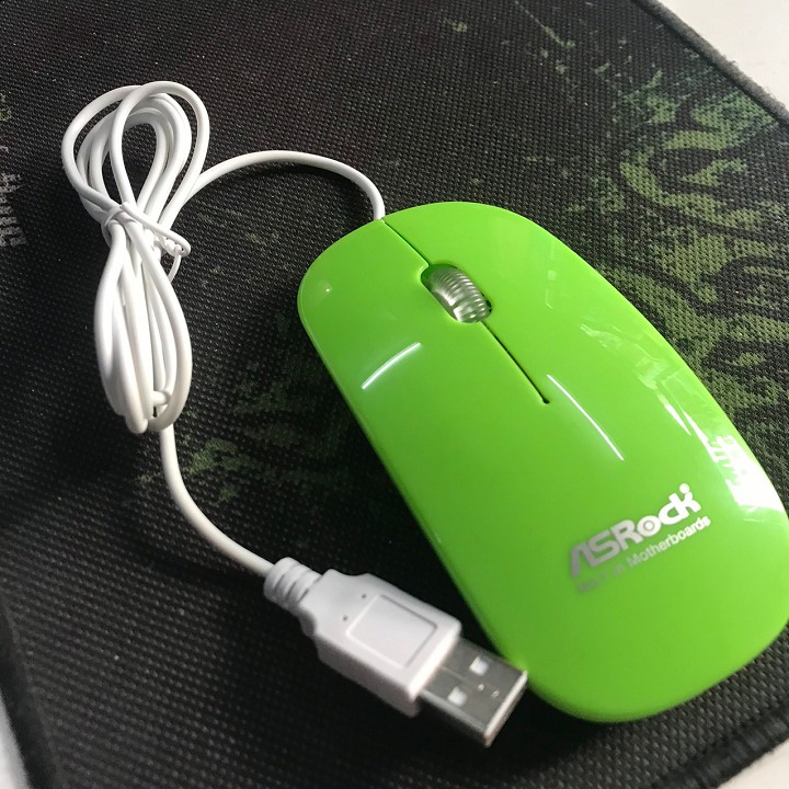 Chuột Có Dây ASROCK WIRED MOUSE Green