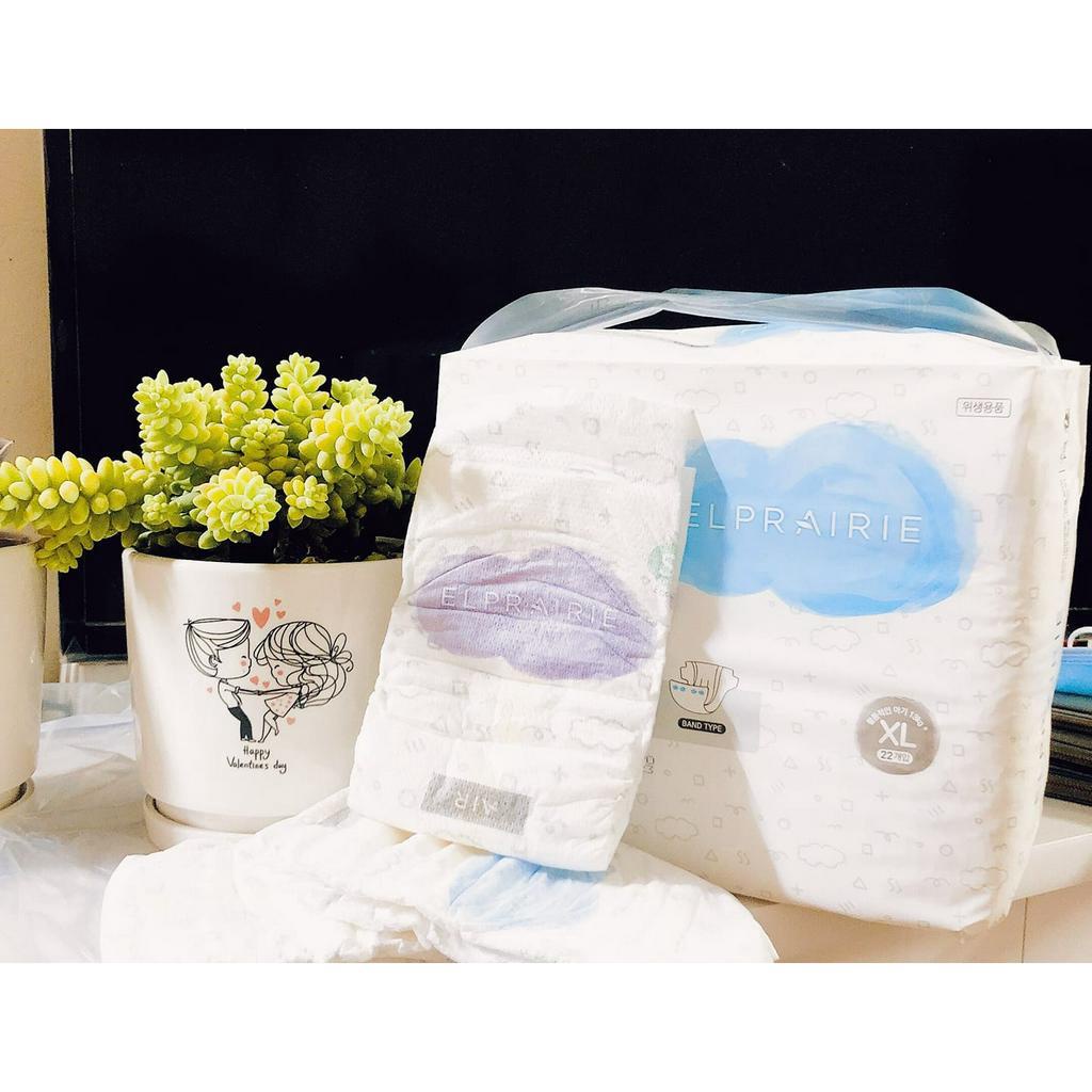 Combo 1 thùng Bỉm Dán/Quần ELPRAIRIE ngày/đêm Nội địa Hàn S34/ M30/ L26/ L34/ L44/ XL30/ XL 42/ XXL26/ XXL40