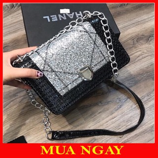 Túi đeo chéo nữ nhũ kim sa dio bt20