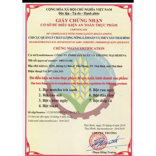 Bột rau củ Behena 50gr