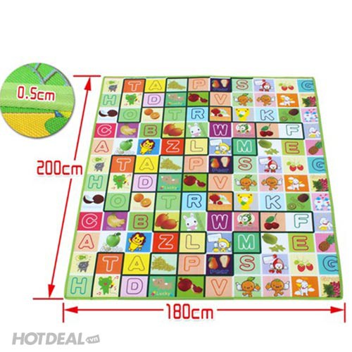 Thảm Xốp Maboshi 2 Mặt Cho Bé Vừa Học Vừa Chơi - Tặng túi Xách | BigBuy360 - bigbuy360.vn