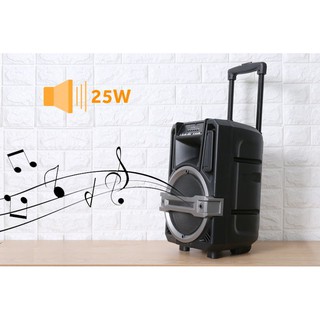 Loa kéo karaoke enkor l0810k chính hãng đen 25w kèm mic