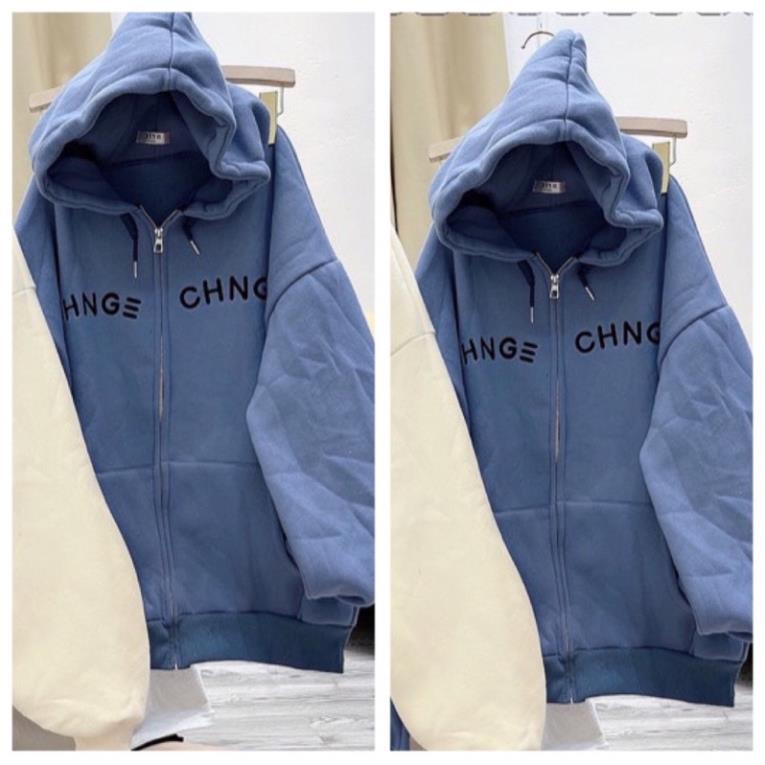Áo Khoác Nam Nữ, Jacket Form Rộng Có Mũ Chất Nỉ Siêu Hot Hit(Hàng Sẵn)
