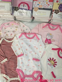 Combo 5 bộ bodysuits carter cho bé trai - bé gái