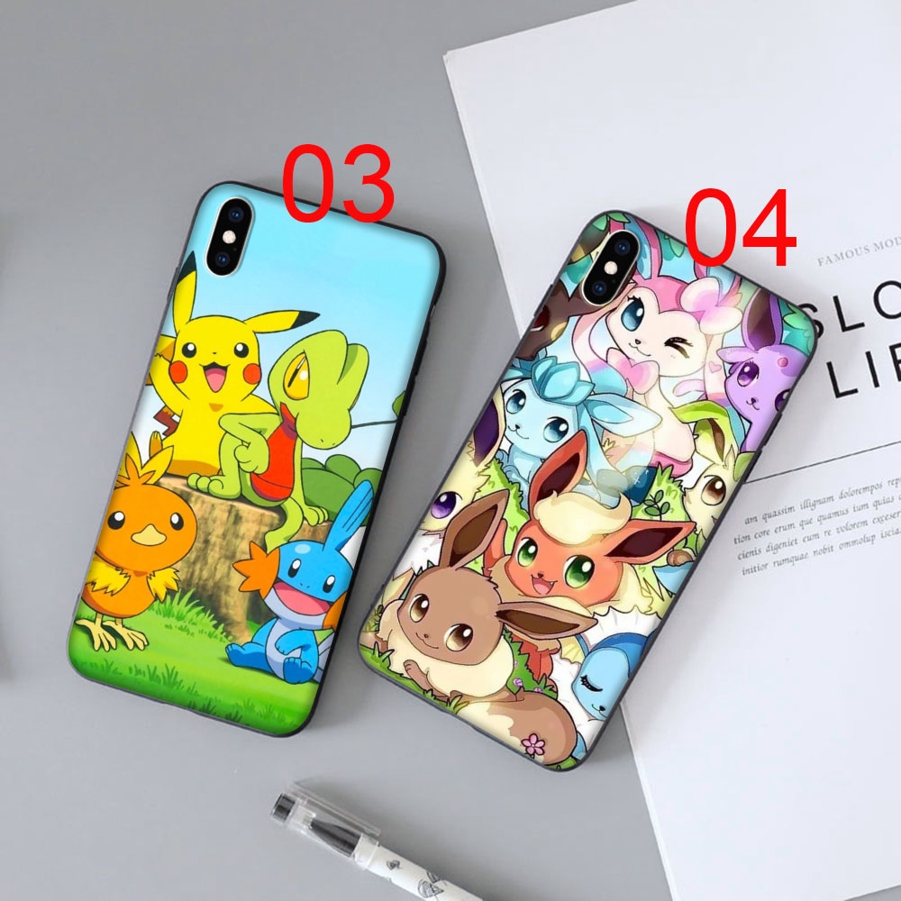 Ốp điện thoại mềm in hình Pokemon cho iPhone 5 5s 6 6s Plus 7 8 SE