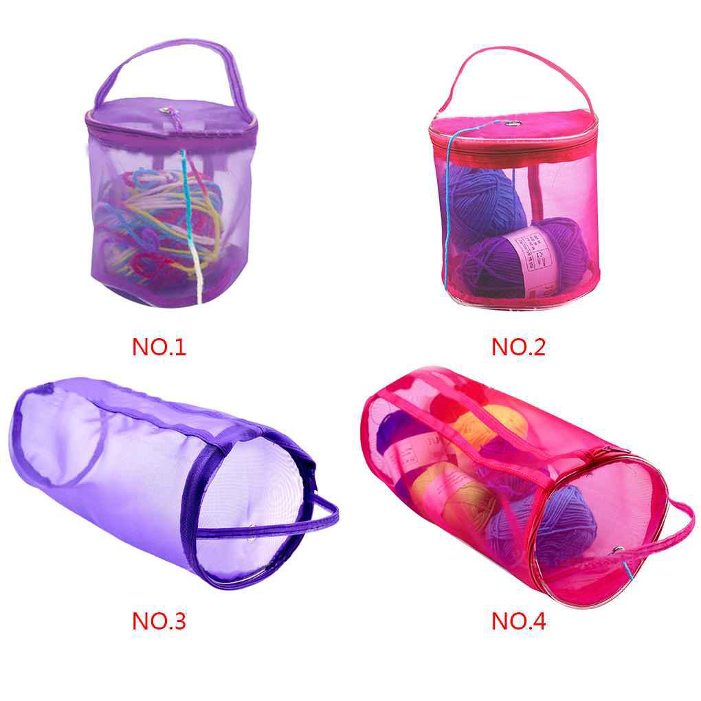 [Buran] Túi Lưới Nylon Đựng Kim Đan Len Thủ Công