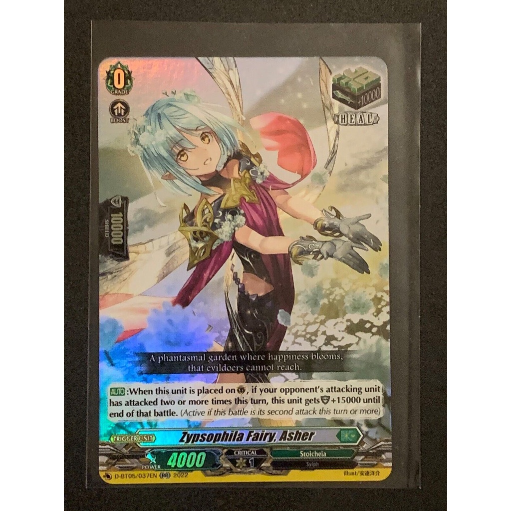 Thẻ Bài Vanguard: Zypsophilia Fairy, Asher | D-BT05/037 RR | Stoicheia | Cardfight Vanguard TCG