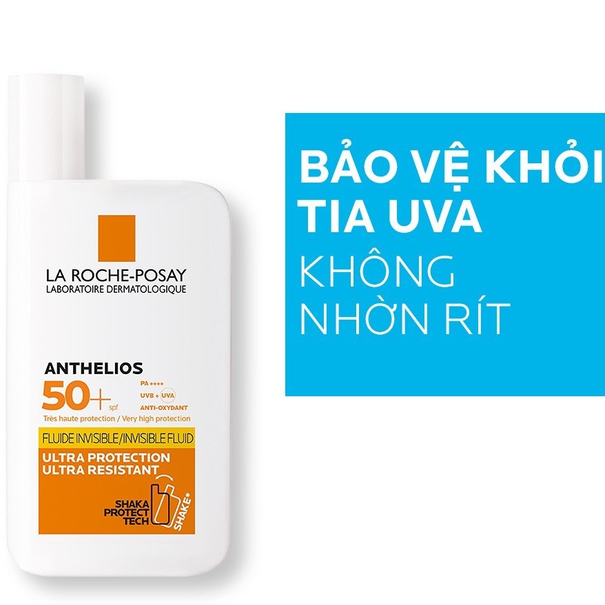 Kem chống nắng La Roche-Posay Anthelios XL/SPF 50+/Anti-Imperfection giúp da kiểm soát bóng nhờn,dễ nổi mụn 50ml