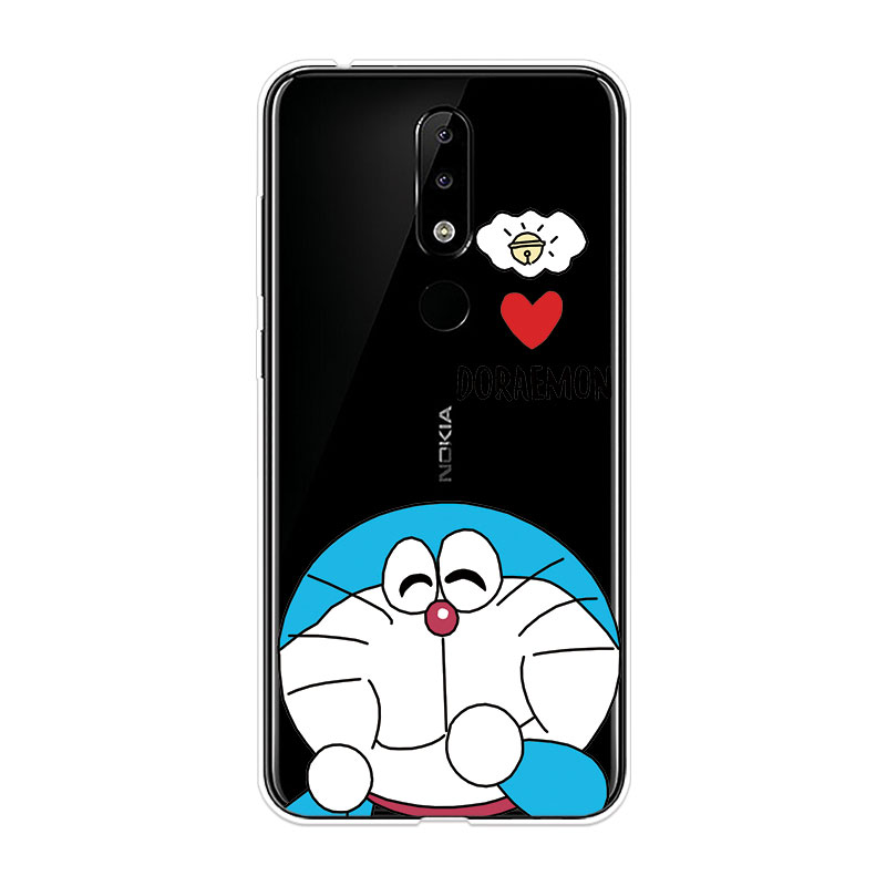 Ốp Lưng Nokia 2.1 3.1 5.1 6.1 Plus X5 X6 TPU mềm Case Doraemon Two