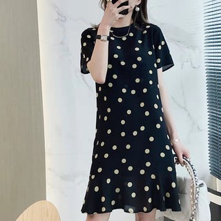 Đầm Xòe Chấm Bi Thời Trang Hè 2021 Xinh Xắn Cho Nữ