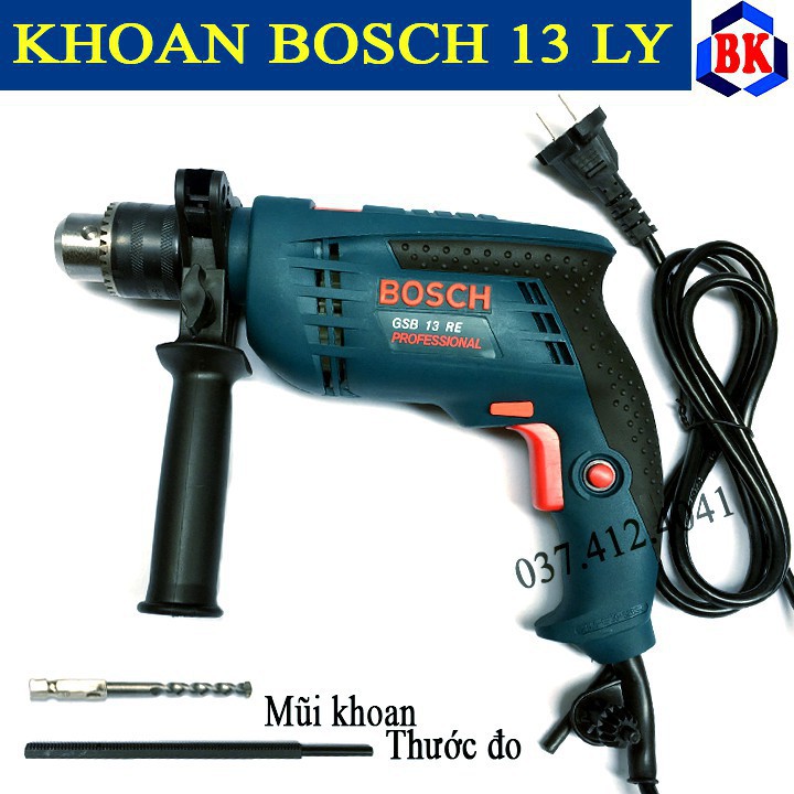 MÁY KHOAN TƯỜNG, SẮT, GỖ  BOSCH KHOAN 13 LY - PROFESSIONAL GSB 13RE - BẢO HÀNH TOÀN QUỐC