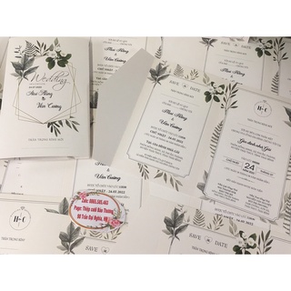 THIỆP CƯỚI XINH XẮN IN NỘI DUN BÊN TRONG RẺ VÔ ĐỊCH ĐẸP