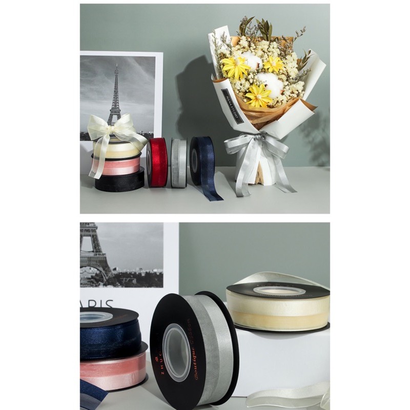 Combo 3 mét  boutique Ruybang dây nơ bản 2.5cm