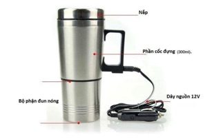 Cốc đun nước trên xe ô tô