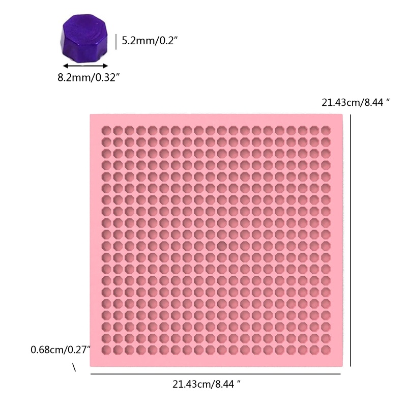 Khuôn Silicone Hình Bát Giác Làm Con Dấu Sáp