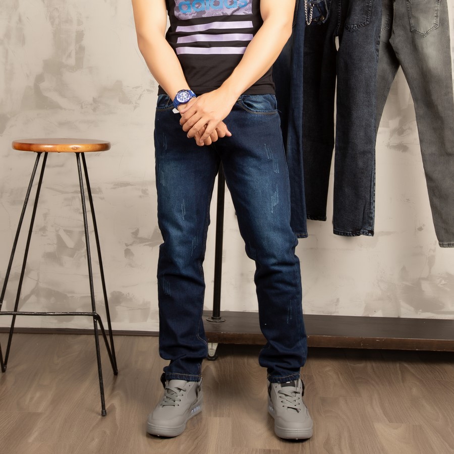 Quần jean nam ống suông SS150 shop Sunsun chuyên quần nam đẹp | BigBuy360 - bigbuy360.vn