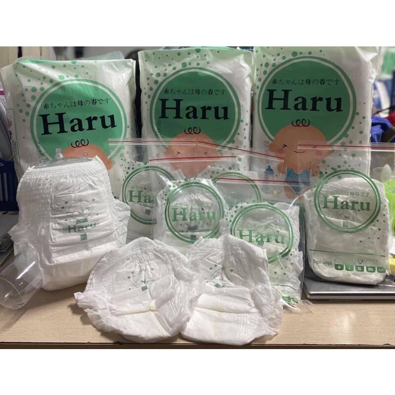Tã/Bỉm quần/dán Haru size S/M/L/XL/2XL/3XL/4XL