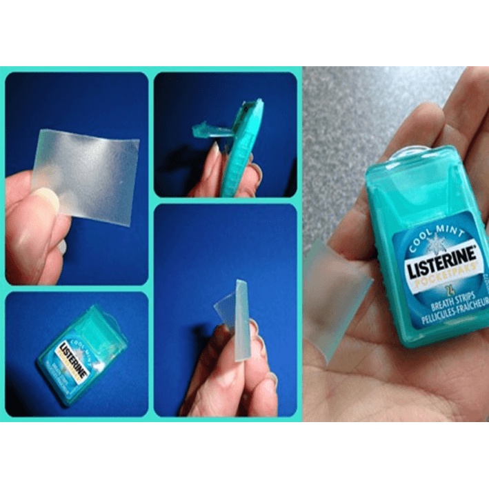 [Tách Lẻ] 1 Hộp Miếng Ngậm Thơm Miệng LISTERINE - Freshburst Pocketpaks Breath Strips (24 Miếng 1 Hộp)