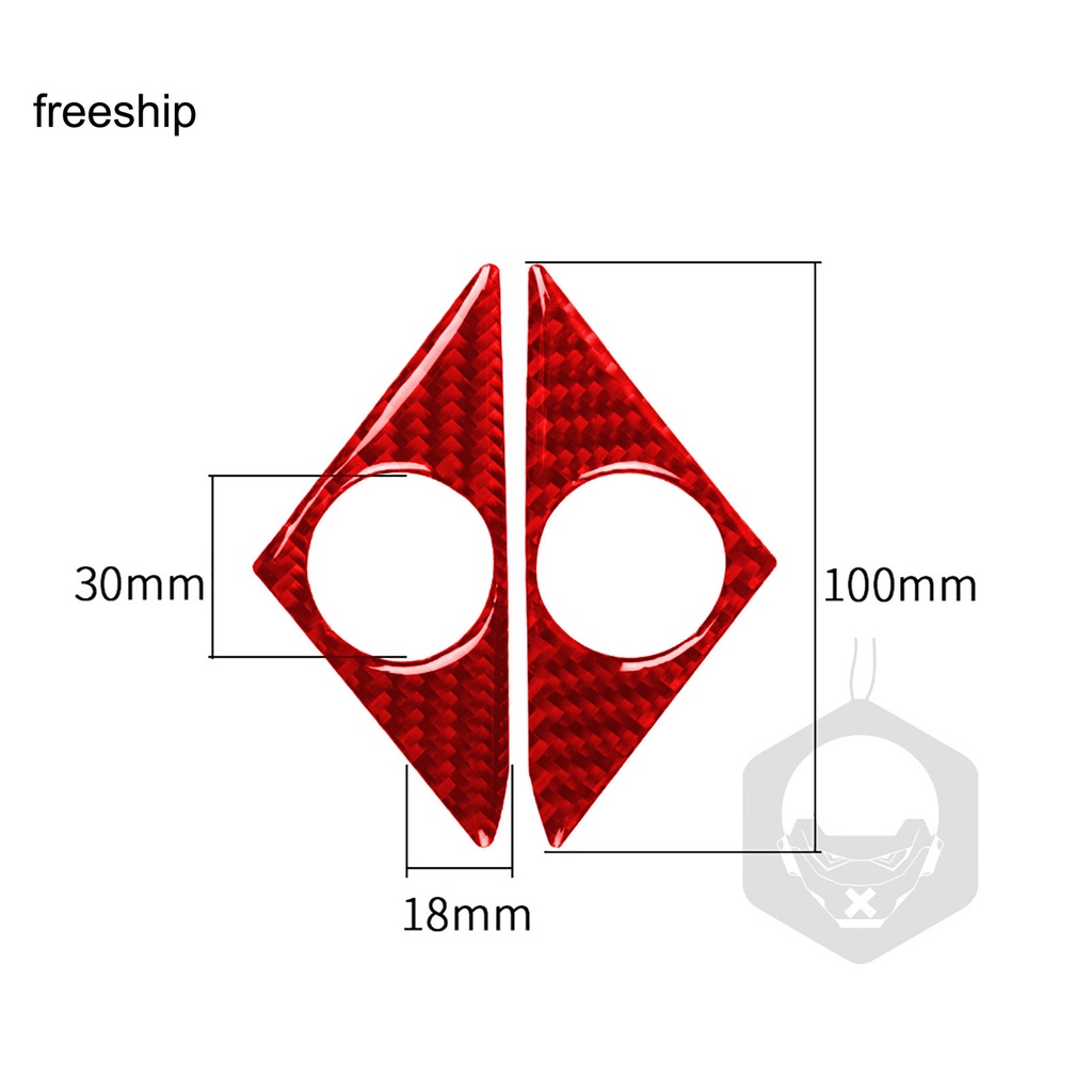 freeship  Portable Speaker Trim Sticker Red Door Panel Speaker Trim Scratch Resistance