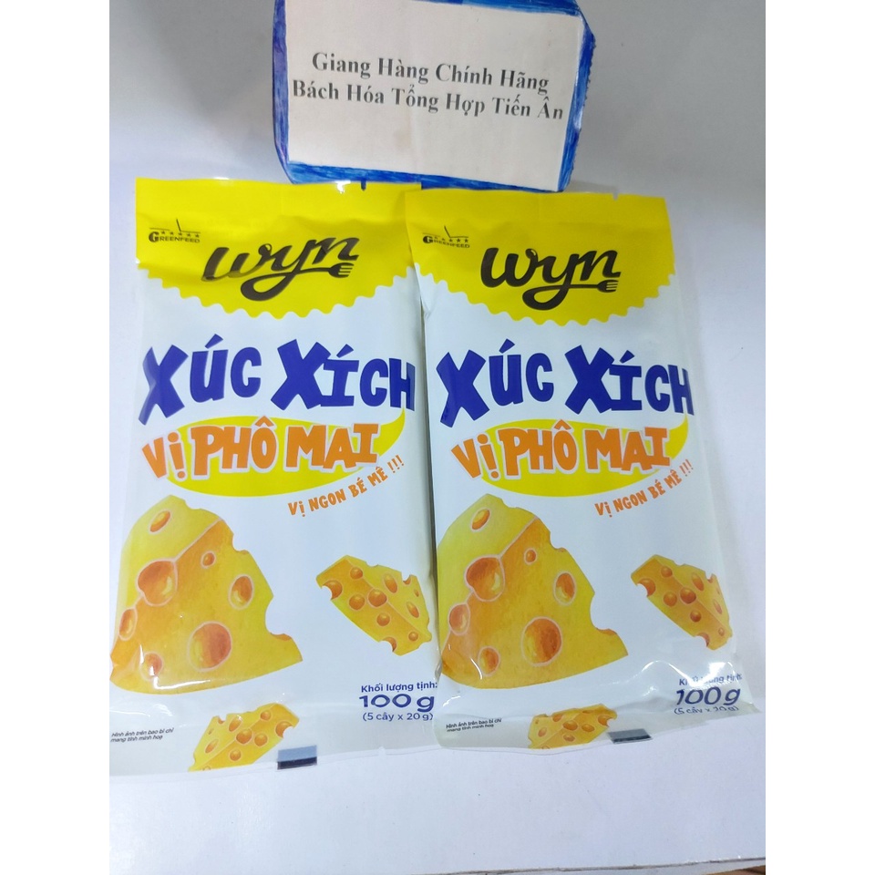 Combo 2 Bịch Xúc Xích Vị Phô Mai WYN 2 x 100 g