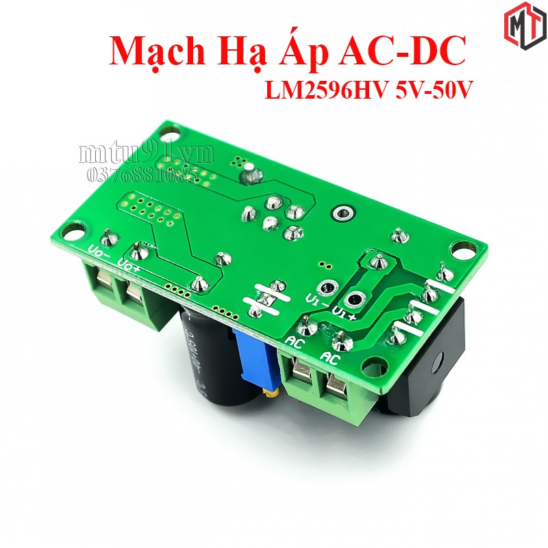 Mạch Giảm Áp - Hạ Áp LM2596HV AC 5V ~ 30V, DC 5V-50V sang DC 3.3V ~ 33V