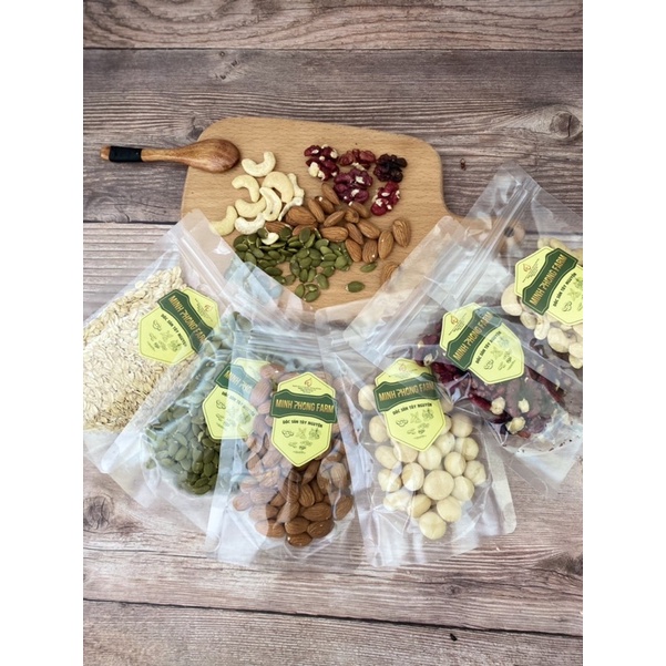 600g set mix 6 loại làm  sữa hạt mỗi loại  - làm sữa, chế biến đồ ăn an toàn cho mẹ và bé