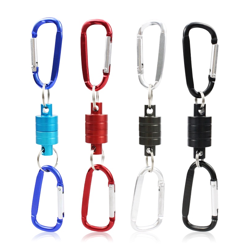 Strong Magnetic Carabiner Aluminum Alloy Carabiner Keychain Outdoor Camping Climbing Snap Clip Lock Buckle Hook