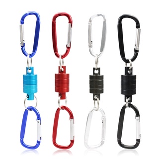 Strong Magnetic Carabiner Aluminum Alloy Carabiner Keychain Outdoor Camping Climbing Snap Clip Lock Buckle Hook