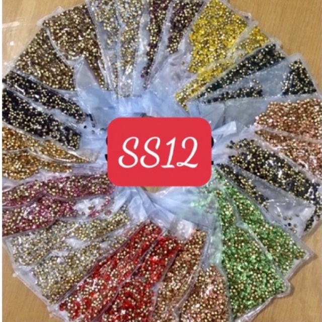 Đá gói chân nhọn ss12, 1440v (sẵn 20 màu đá và đủ seri đá)