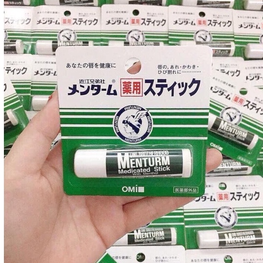 Son Dưỡng Môi Omi Menturm Và Rohto Mentholatum Medicated Lip Stick XD