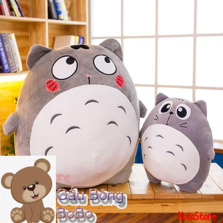 [BOBO] Gấu Bông Totoro Bụng Tròn Dễ Thương - Thú Nhồi Bông Totoro Nhiều Biểu Cảm, Chất Liệu Bông 3D Đàn Hồi - Size 40cm