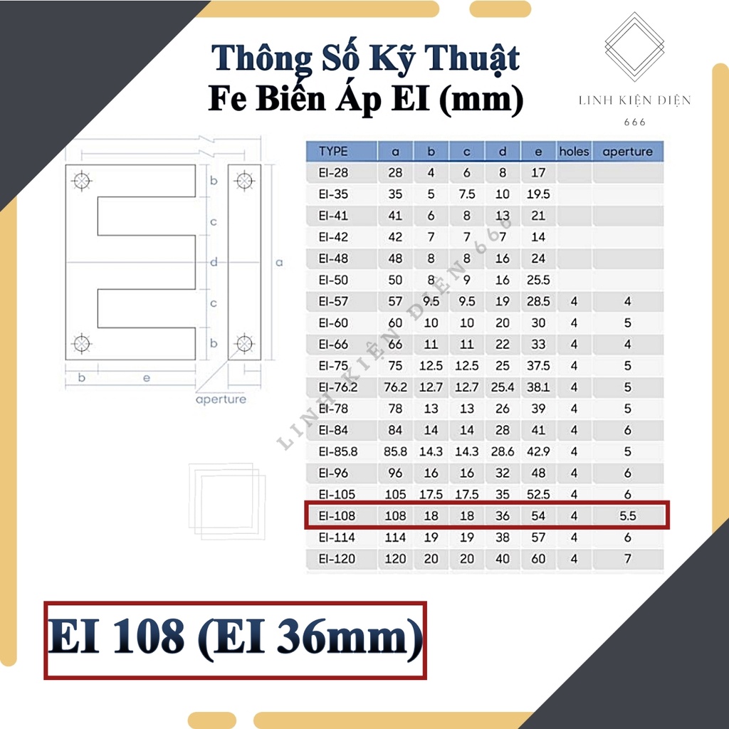 Khuôn Nhựa Quấn Biến Áp 36x50mm Cốt Biến Áp Gông Quấn Đổi Nguồn Kích Cơ