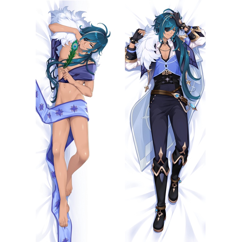 Vỏ Gối Hai Mặt In Hình Anime Genshin Impact Kaeya Alberich Dakimakura