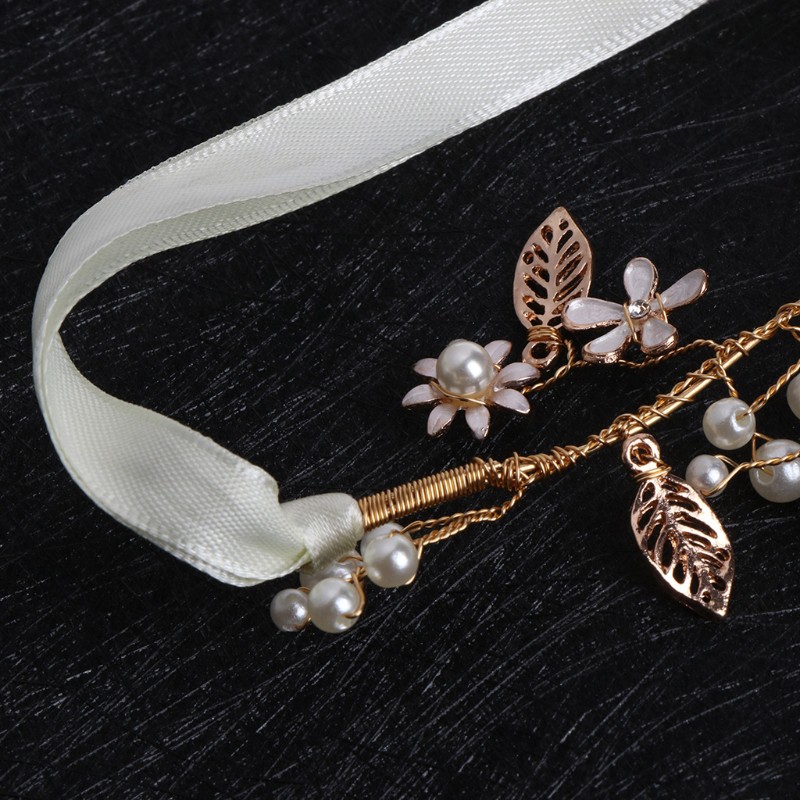 Kẹp tóc hình vương miện đính ngọc trai thời trang cho nữ