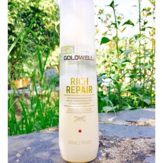 XỊT XẢ KHÔ SIÊU CHỮA TRỊ TÓC KHÔ XƠ HƯ TỔN GOLDWELL REPAIR 150ml
