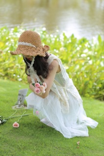 Set đầm trắng ren