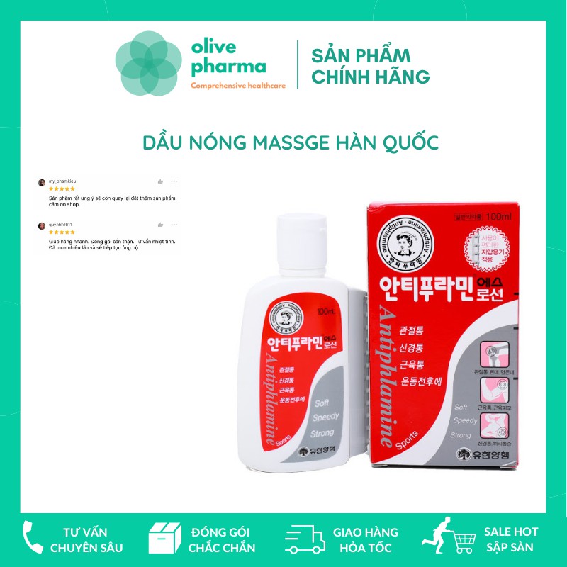 Dầu Nóng Xoa Bóp Hàn Quốc