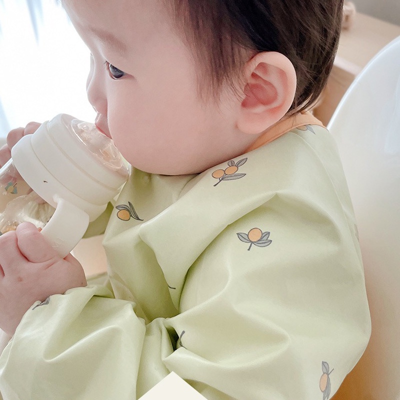Yếm Ăn Chống Thấm Nước Phong Cách Hàn Quốc Cho Bé