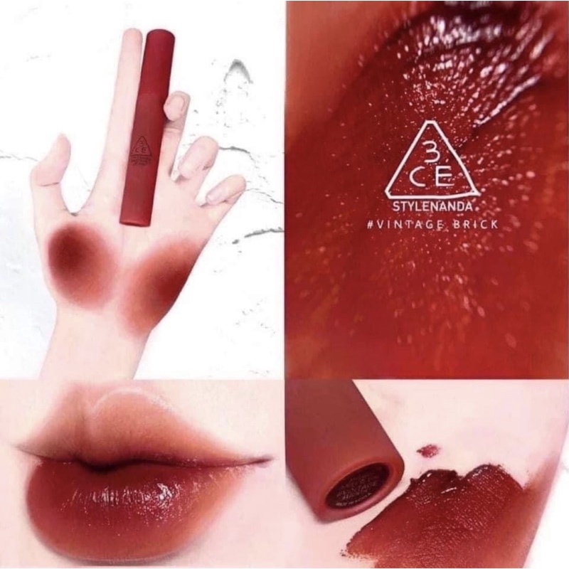 Son Kem Lì Siêu Mịn 3CE Smoothing Lip Tint Màu VINTAGE BRICK Đỏ Gạch