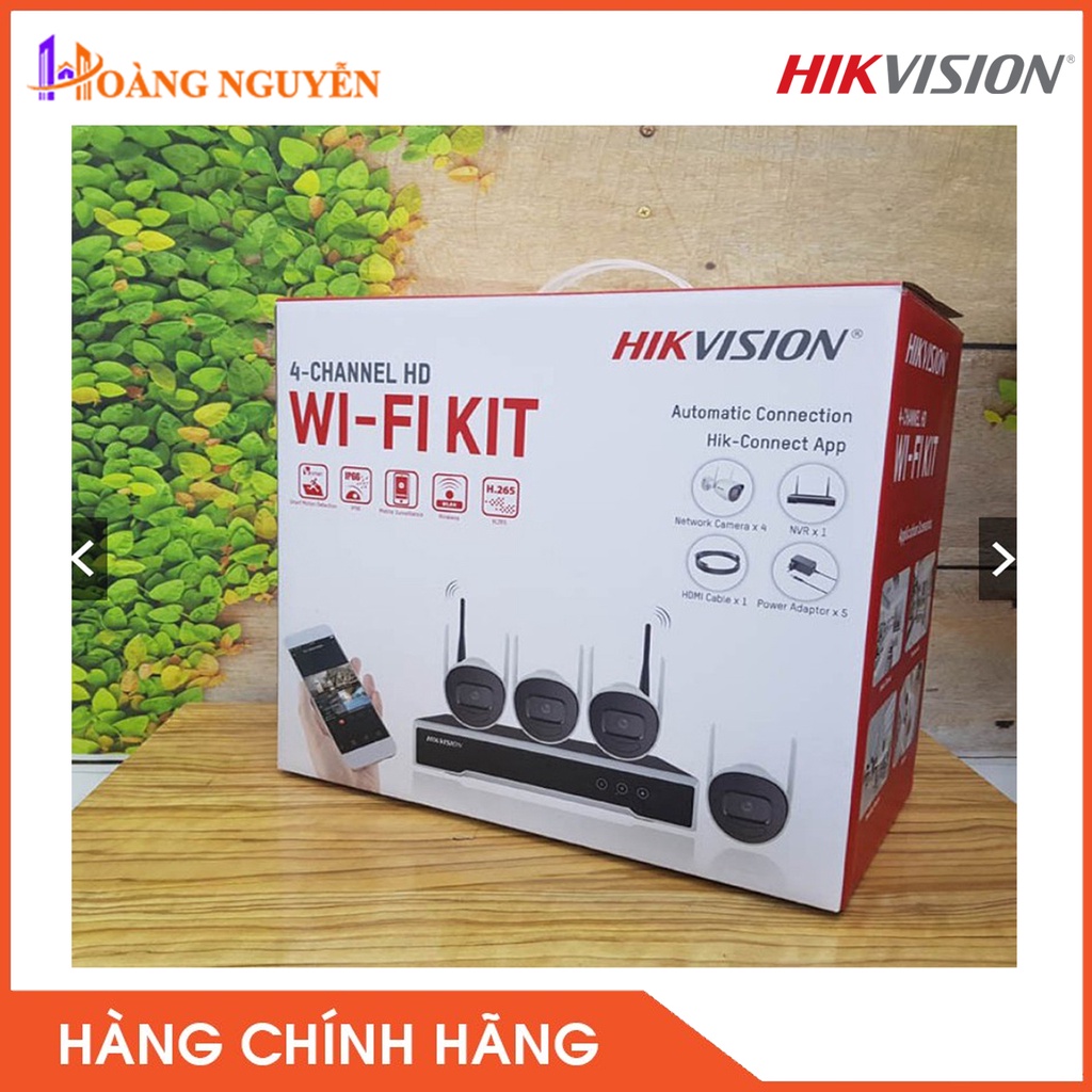 [NHÀ PHÂN PHỐI] Bộ Kit camera IP Wifi 2.0 Megapixel HIKVISION NK42W0H(D)- Công Nghệ Hoàng Nguyễn